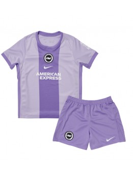 Brighton Dječji Gostujuci Dres kompleti 2025-26 Kratak Rukavima (+ kratke hlače)